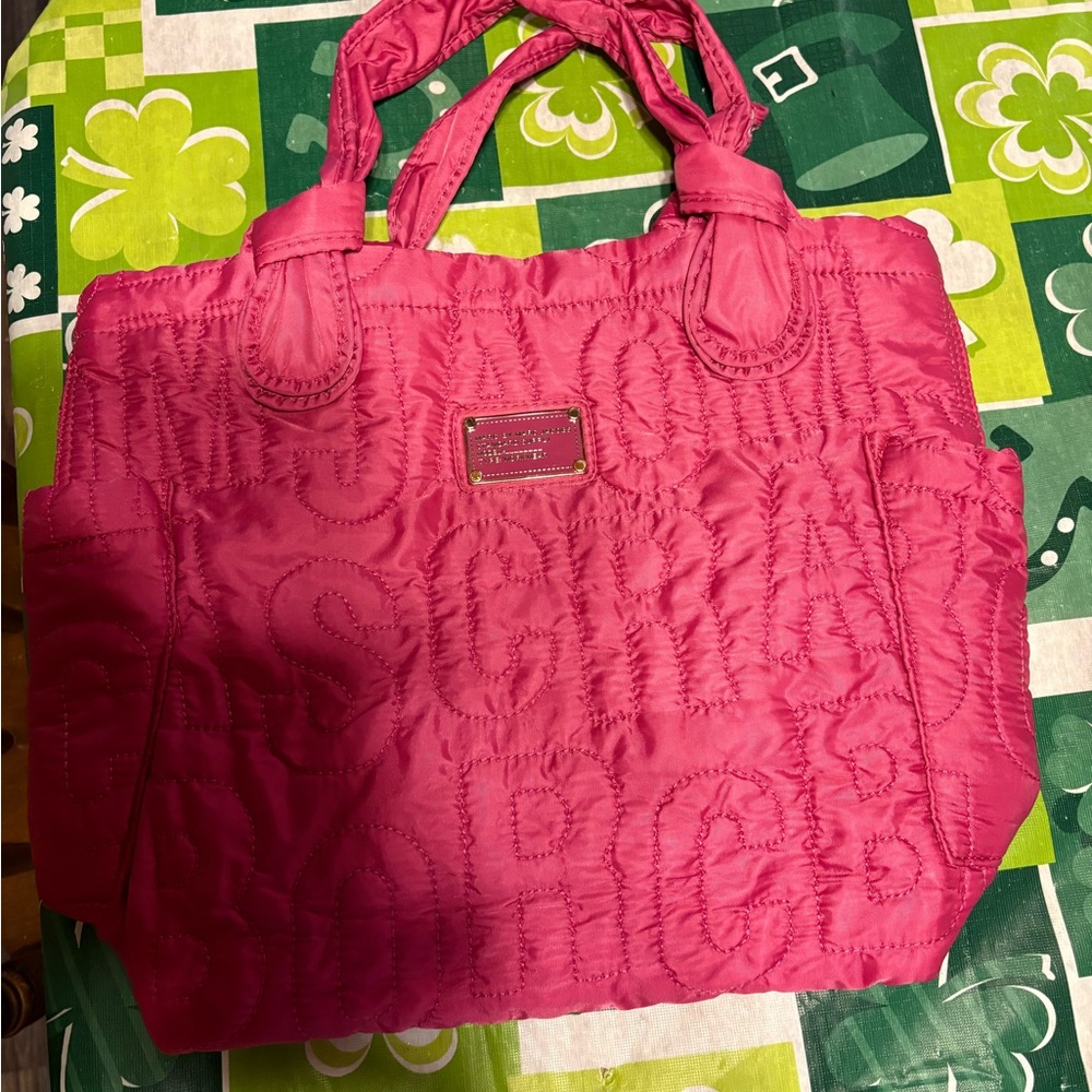 Marc Jacobs Pink Quilted Tote Bag